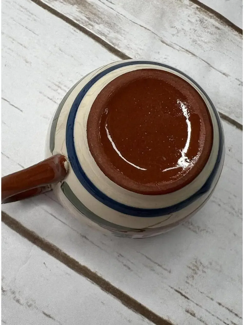 Vintage Hand-Painted Ceramic Devon Ware Cup‎ Set